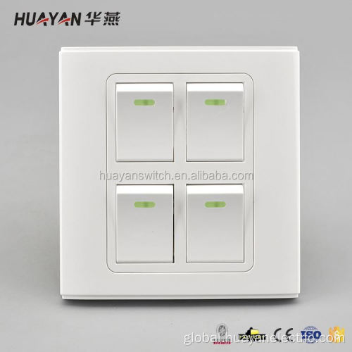 Doorbell Switch With Light Newest sale universal 4 way wall switch Manufactory
